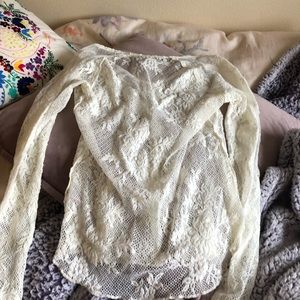 Mesh long sleeve shirt